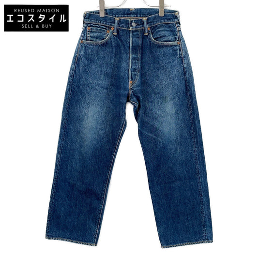 EVISU Lot.2001 No.2 Indigo Fire Pattern Denim Pants Seagull Bottoms