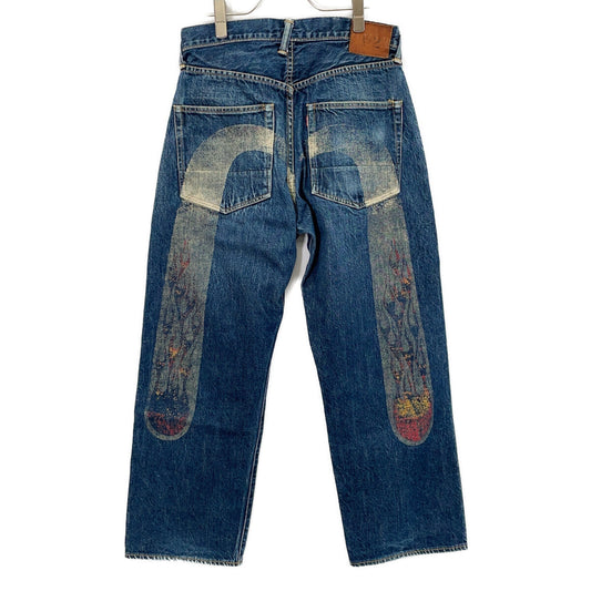 EVISU エヴィス Lot.2001 No.2 インディゴ ファイヤーパターン デニムパンツ　カモメ ボトムス