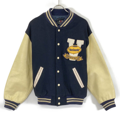 VAN JACKET ヴァンジャケット 80ー90's ベージュ×ネイビー アメフト スタジャン ジャケット