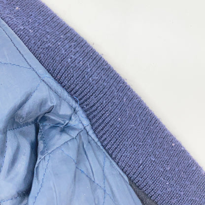 VAN JACKET ヴァン夹克 80-90年代 米色×海军蓝 美式足球夹克