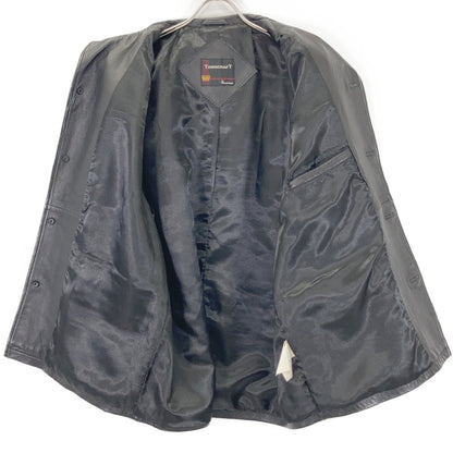 Black Lambskin Car Coat L Men's