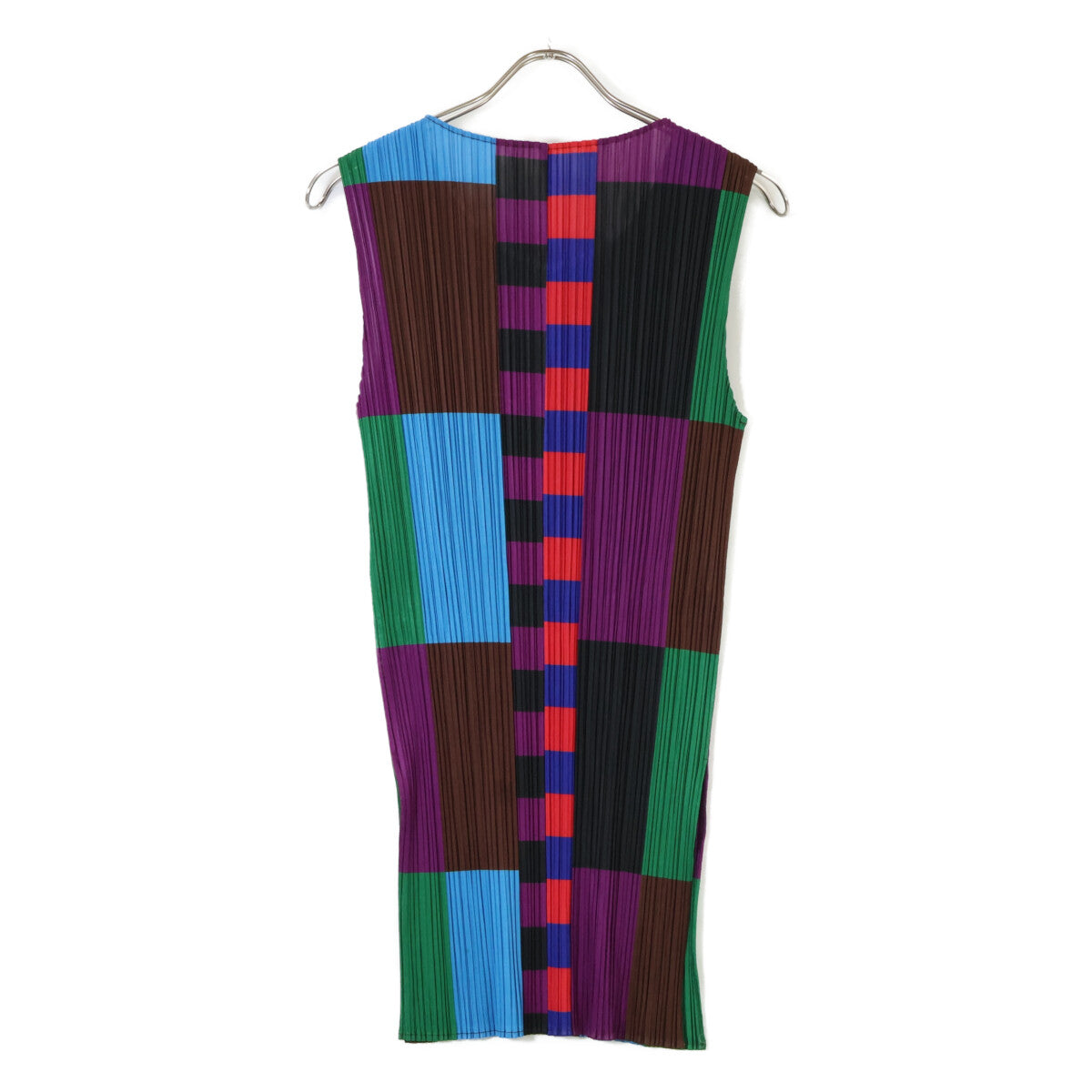PLEATS PLEASE PP14-JK354 Multicolor Tunic Pleated Dress
