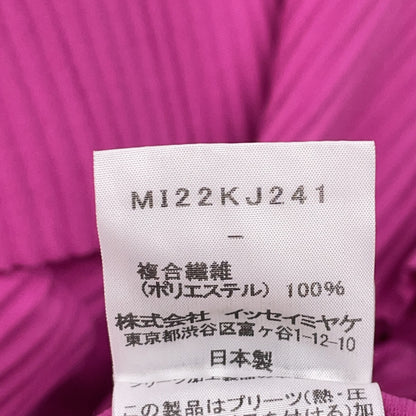 me ISSEY MIYAKE Pleated Blouse Top Pink MI22KJ241