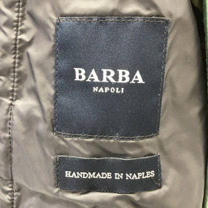 BARBA バルバ 海军蓝色 SPOLVERINO 弹力尼龙立领半大衣 外套