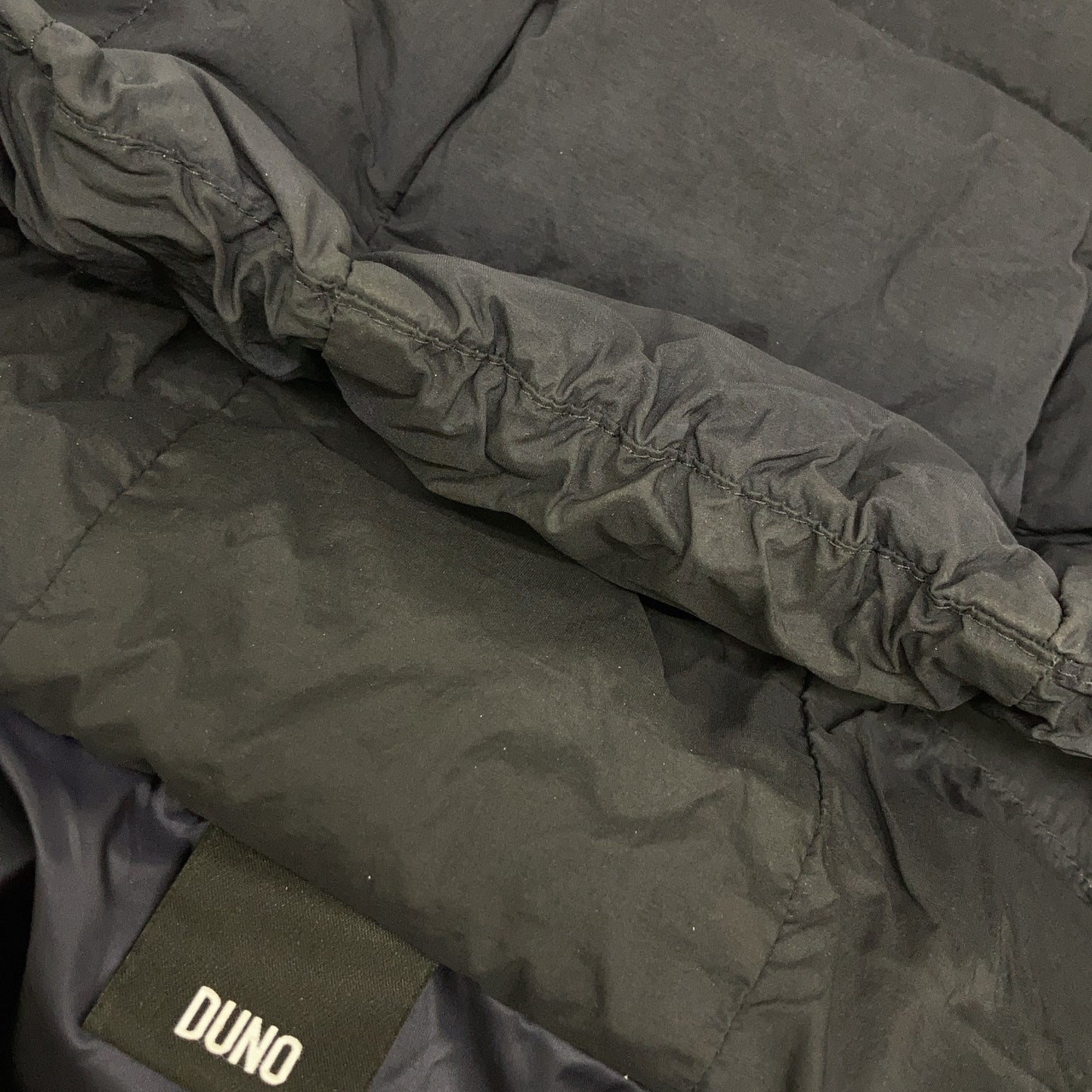 QC-038771 海军蓝 GIANT 拼色连帽羽绒服 46 男士