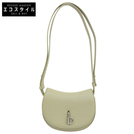 BURBERRY Beautiful Rocking Horse Leather Shoulder Bag Women's Green Shoulder Bag