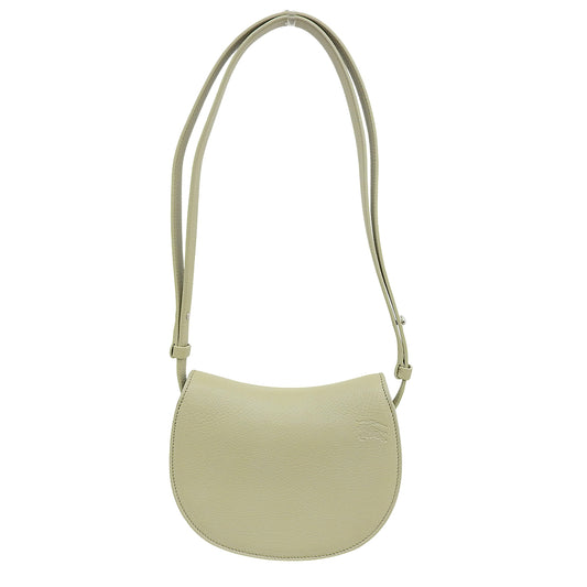 BURBERRY Beautiful Rocking Horse Leather Shoulder Bag Women's Green Shoulder Bag
