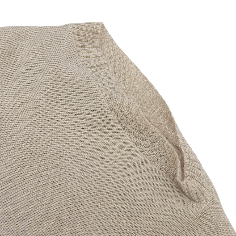 Excellent condition Hooded Knit Vest Top for Women - Beige, 2023 Model