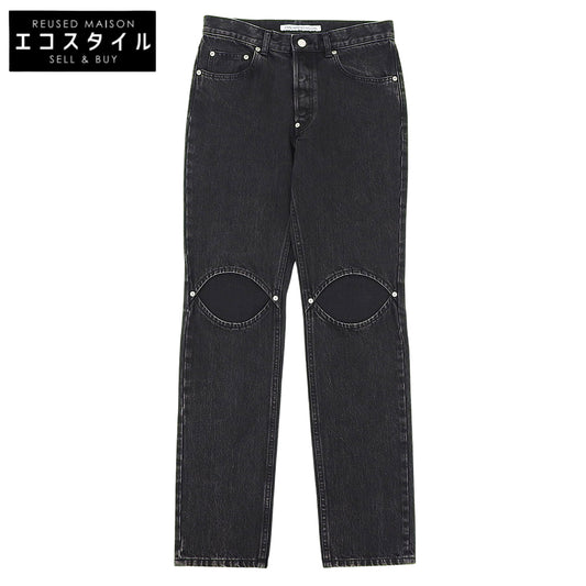 Like new Chaps Detail 5-Pocket Denim Bottoms Men's Black 46 Bottoms 46 Men's