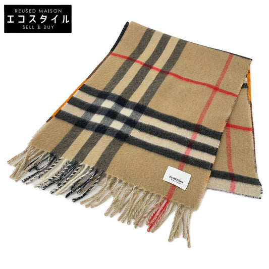 BURBERRY 博柏利 格纹双面流苏围巾