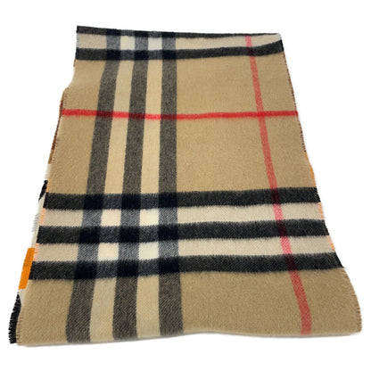 BURBERRY バーバリー チェック リバーシブル フリンジ マフラー