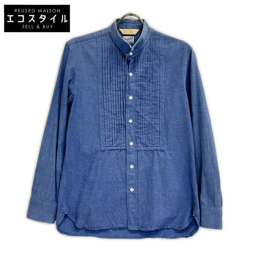 TENDERLOIN テンダーロイン ×スタイリストジャパン TSJS-51805-04 ライトブルー ロングスリーブ ピンタックシャツ トップス