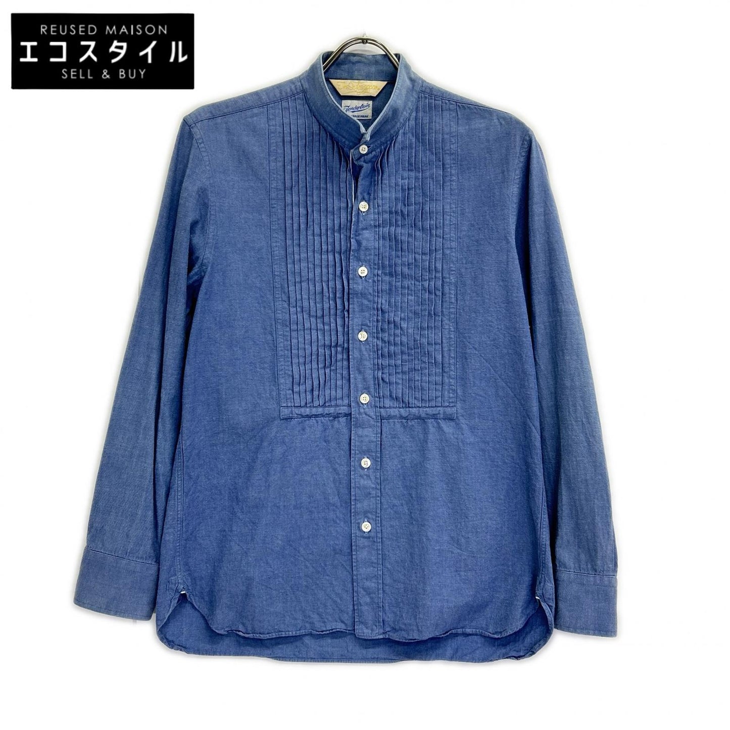 TENDERLOIN テンダーロイン ×スタイリストジャパン TSJS-51805-04 ライトブルー ロングスリーブ ピンタックシャツ トップス