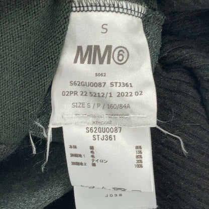 MM6 Maison Margiela Black x Khaki Color Block Turtleneck Knit Top