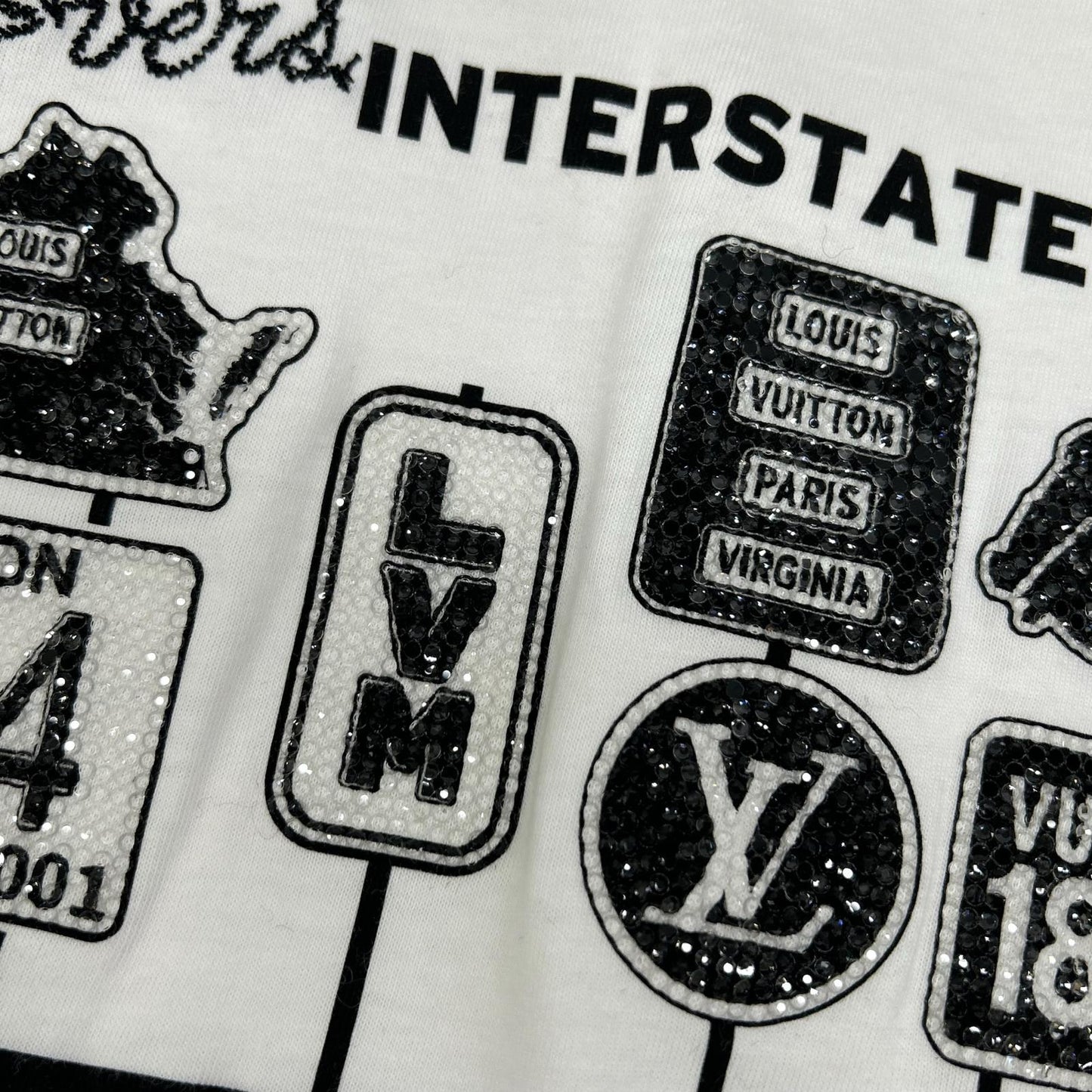 LOUIS VUITTON 24AW Embellished Cotton T-Shirt 1AFXNX Tops