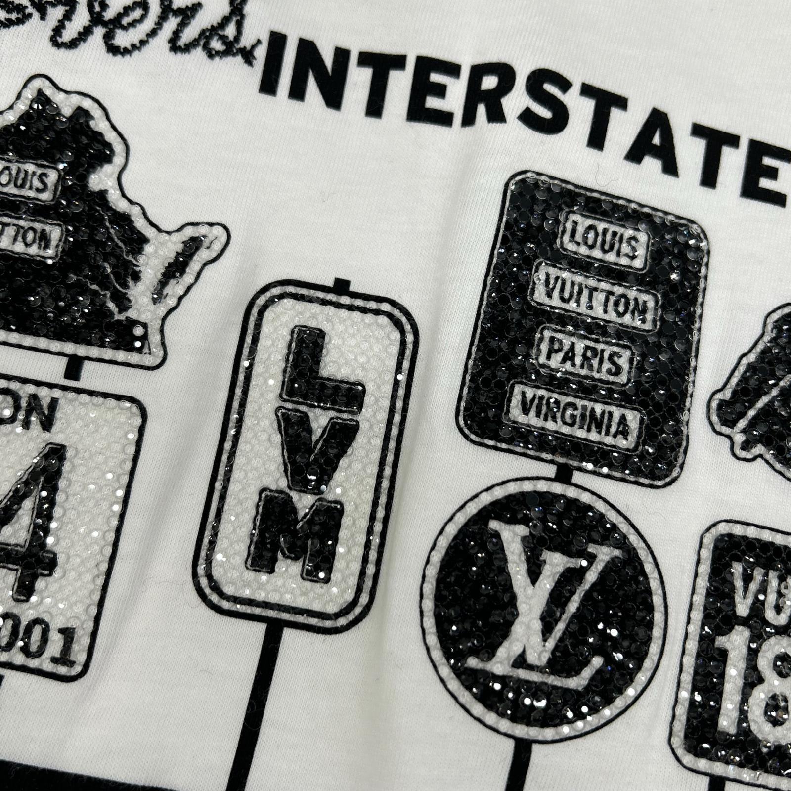 LOUIS VUITTON 24AW Embellished Cotton T-Shirt 1AFXNX Tops