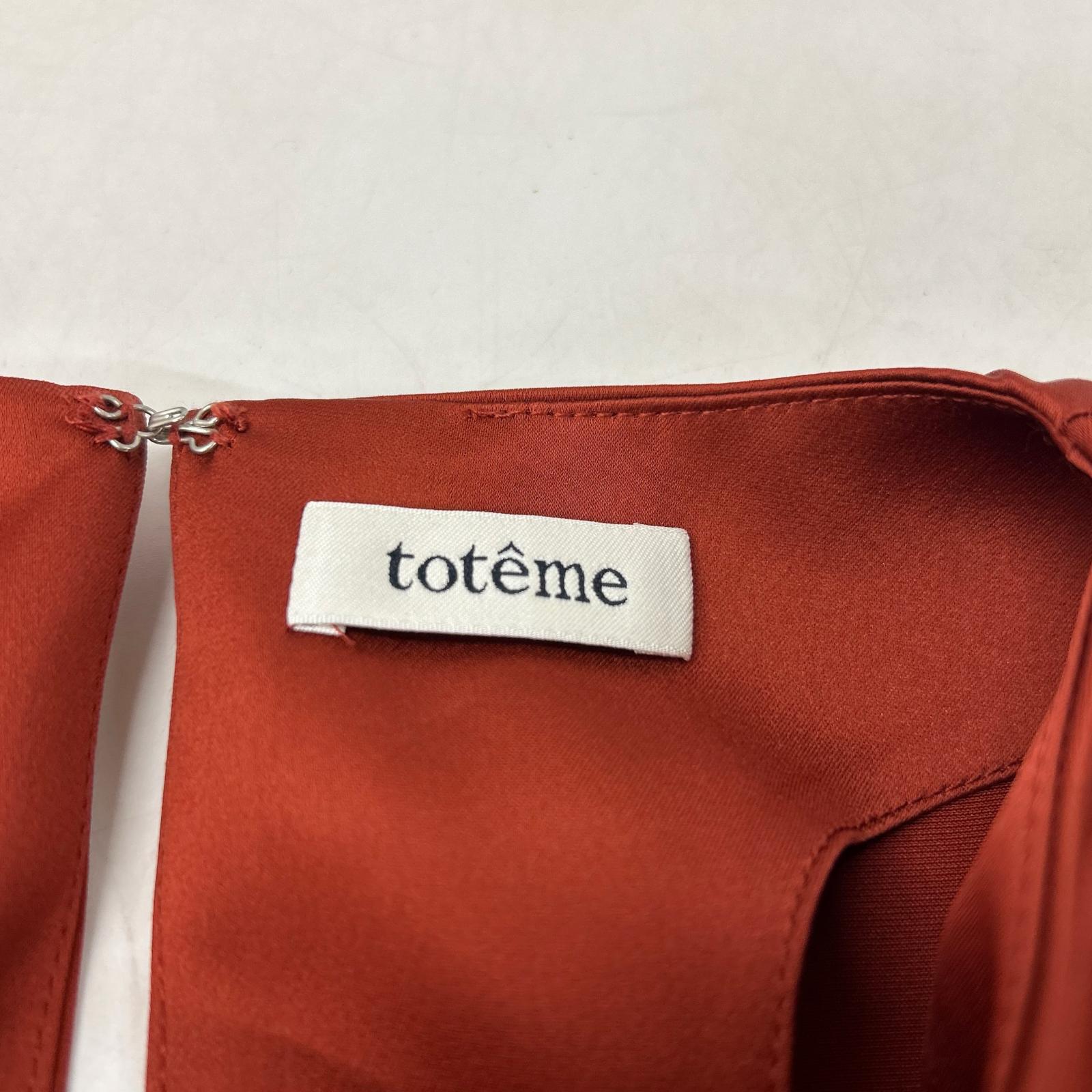 toteme トーテム 111821-13-380-43-380 レッド 長袖ブラウス トップス