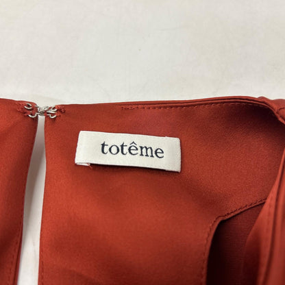 toteme トーテム 111821-13-380-43-380 レッド 長袖ブラウス トップス