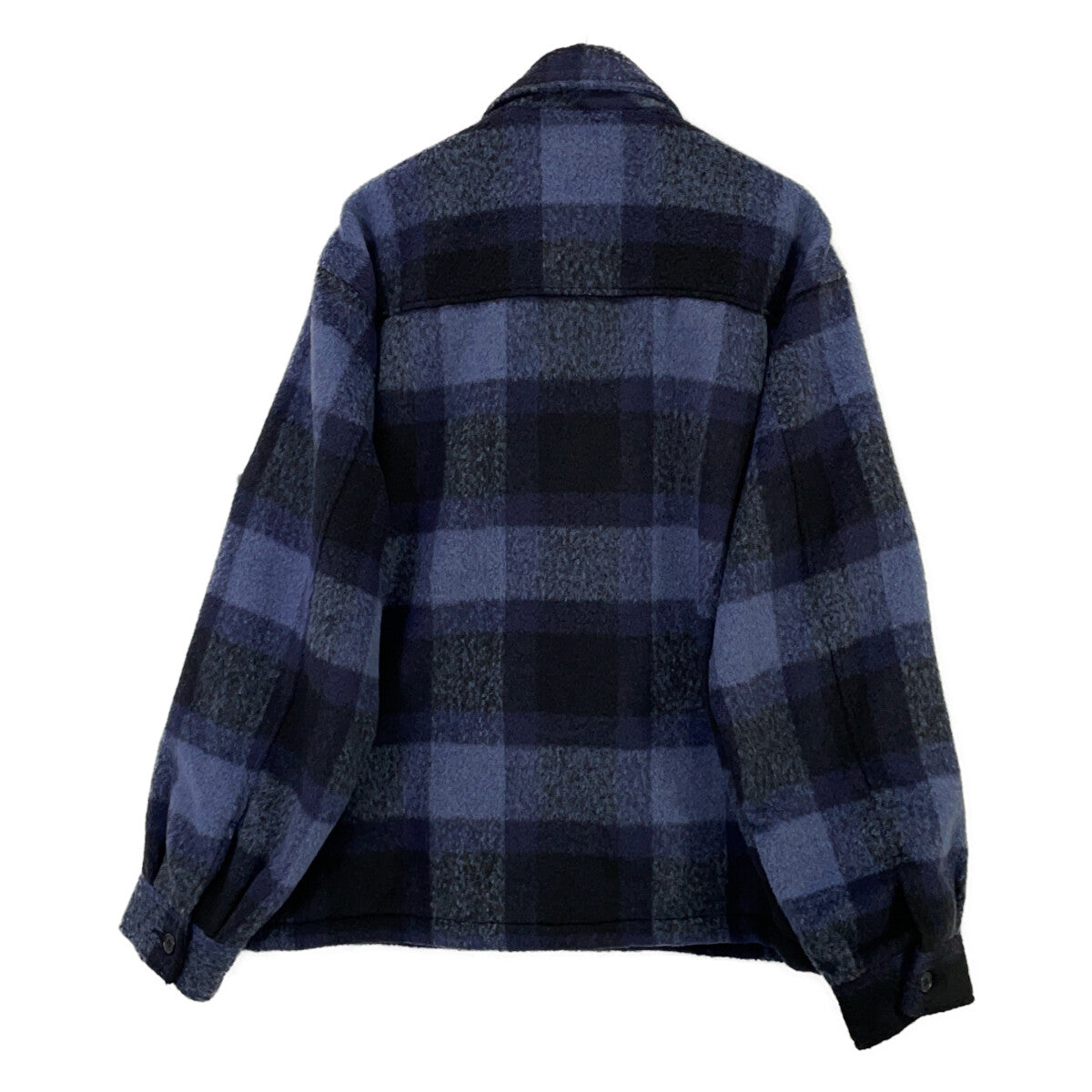 WIND AND SEA ウィンダンシー WDS-O-CLCS-25-Q3-JK-01 ﾌﾞﾙｰ Shaggy Plaid Shirt Jacket ジャケット XL