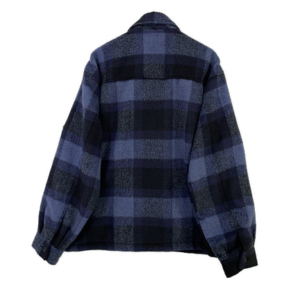 WIND AND SEA ウィンダンシー WDS-O-CLCS-25-Q3-JK-01 ﾌﾞﾙｰ Shaggy Plaid Shirt Jacket ジャケット XL