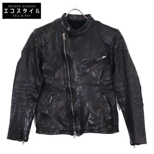 ISAMU KATAYAMA BACKLASH イサムカタヤマバックラッシュ 1491-01 イタリアンカーフ セミダブル ライダースジャケット ジャケット