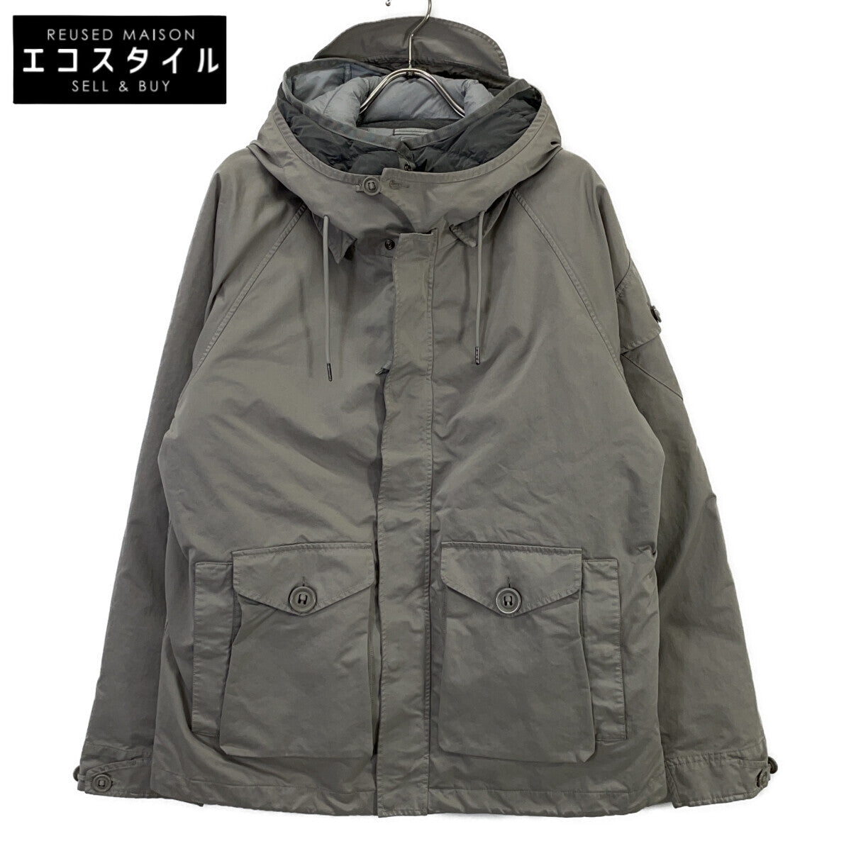 C.P.COMPANY C.P.公司 19CMOW189A-110089G 灰色 TOTAL ECLIPSE 护目镜连帽夹克 L