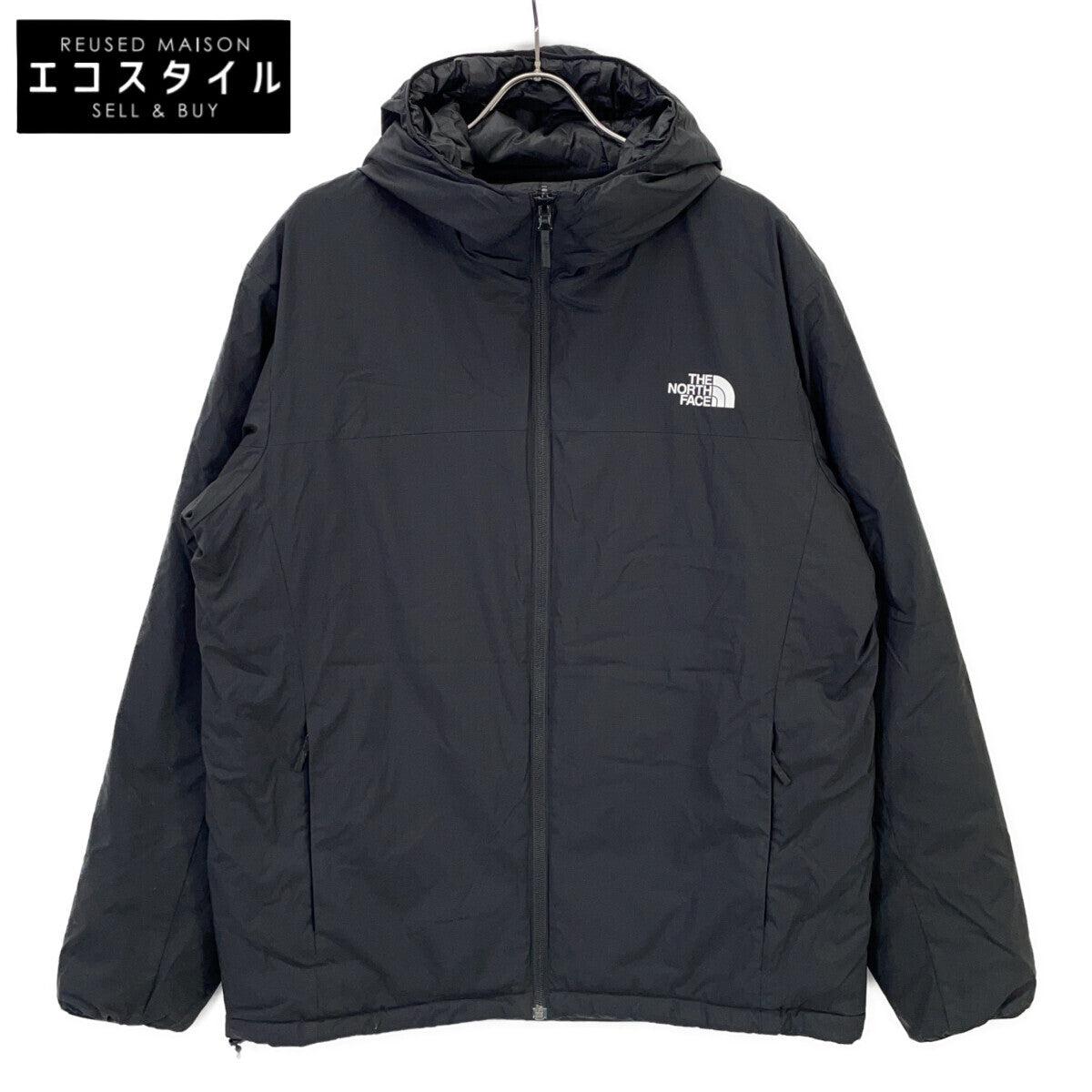 THE NORTH FACE 乐斯菲斯 NY82380 黑色 棉服 户外连帽两穿棉服 夹克 XL