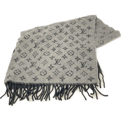 LOUIS VUITTON ルイヴィトン M75900 グレー モノグラム グラディエント マフラー マフラー