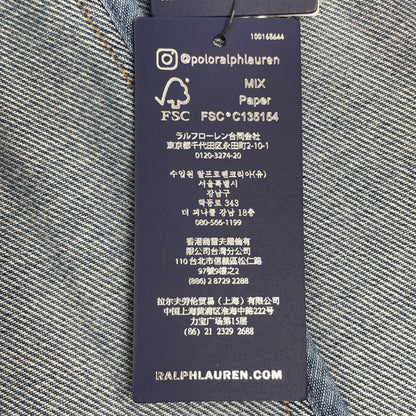 POLO RALPH LAUREN ポロ ラルフローレン ブルー デニムミディシングルジャケット ジャケット