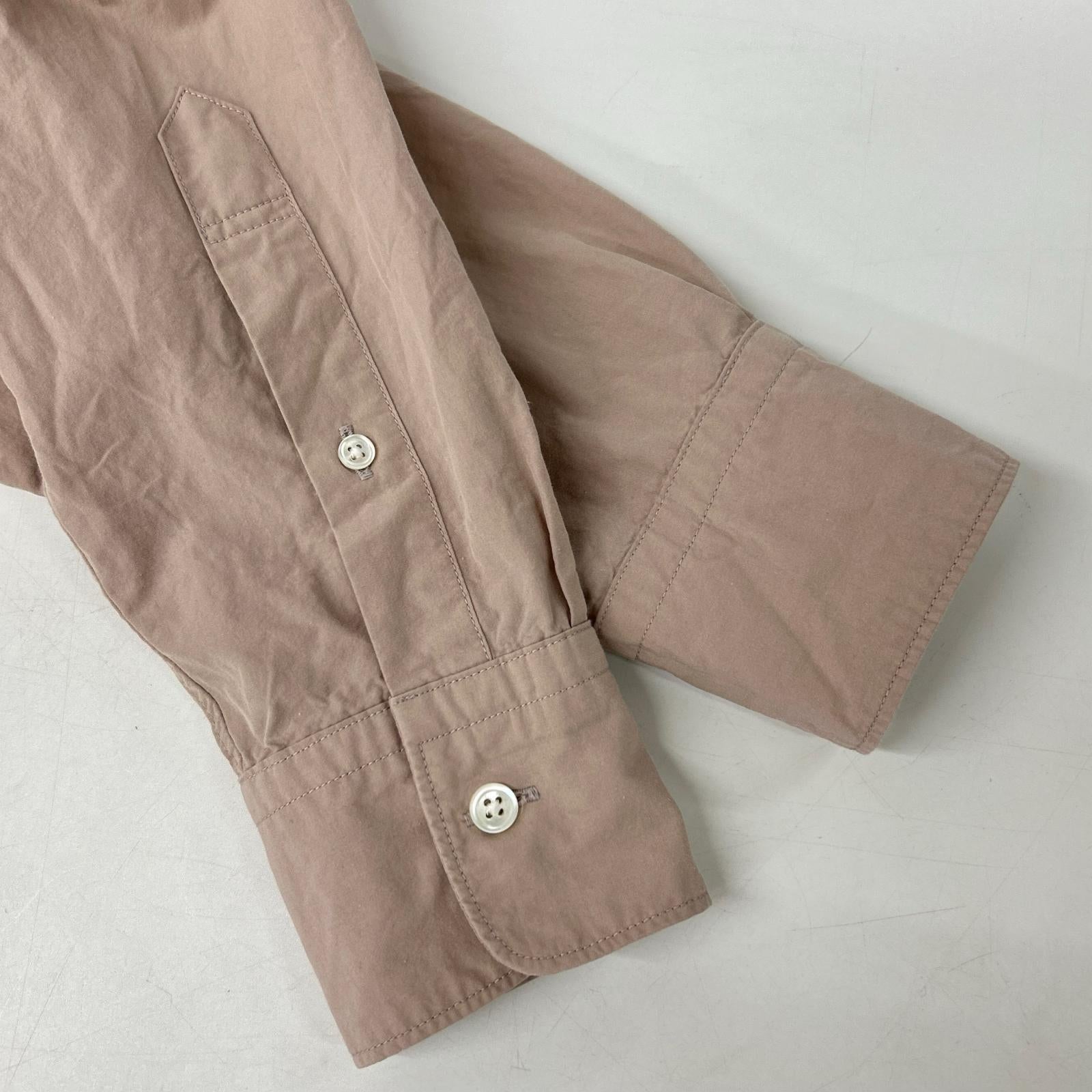 Scye サイ 1119-31071 ベージュ コットン ロングスリーブシャツ