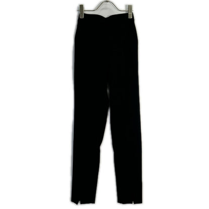 yori ヨリ YR2122-108AW-7 ブラック ストレッチ フロントスリッド パンツ ボトムス