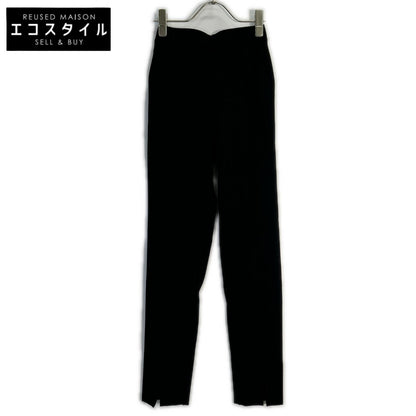 yori ヨリ YR2122-108AW-7 ブラック ストレッチ フロントスリッド パンツ ボトムス