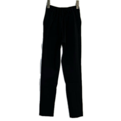 yori ヨリ YR2122-108AW-7 ブラック ストレッチ フロントスリッド パンツ ボトムス