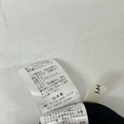 yori ヨリ YR2122-108AW-7 ブラック ストレッチ フロントスリッド パンツ ボトムス