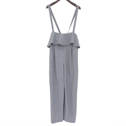 ST.cecilia セントセシリア 美品 コージー サロペット オーバーオール オールインワン レディース グレー F STA2403302 オーバーオール オールインワン