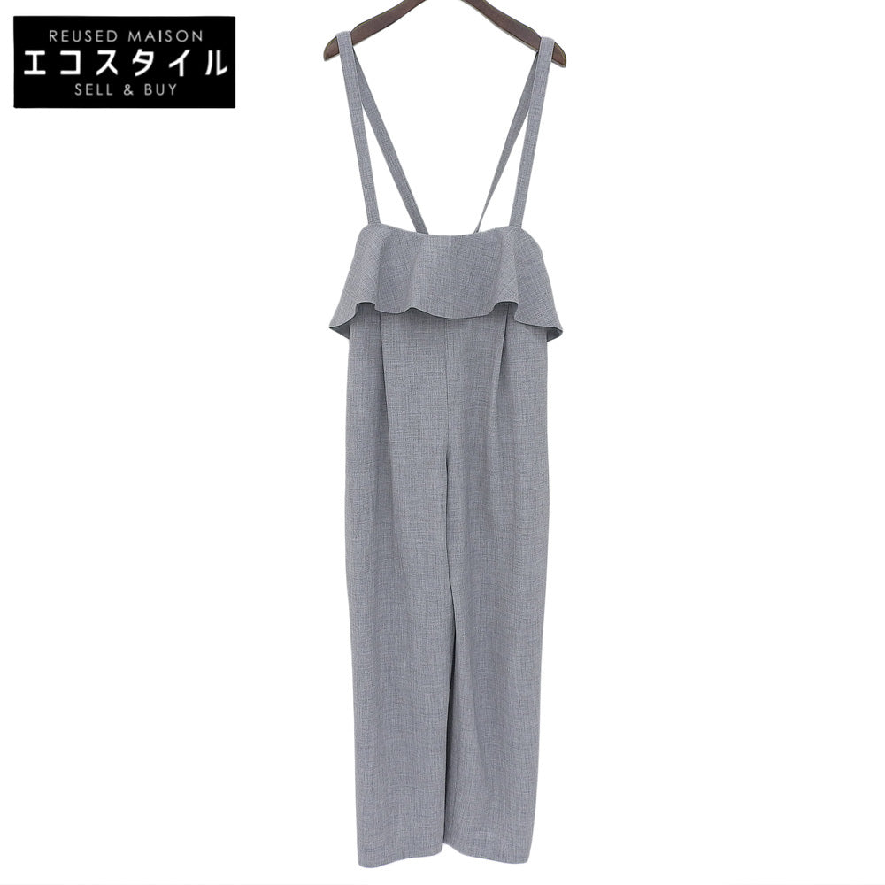 ST.cecilia セントセシリア 美品 コージー サロペット オーバーオール オールインワン レディース グレー F STA2403302 オーバーオール オールインワン