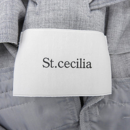 ST.cecilia セントセシリア 美品 コージー サロペット オーバーオール オールインワン レディース グレー F STA2403302 オーバーオール オールインワン