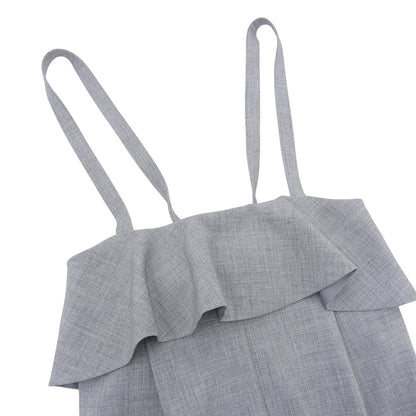 ST.cecilia セントセシリア 美品 コージー サロペット オーバーオール オールインワン レディース グレー F STA2403302 オーバーオール オールインワン