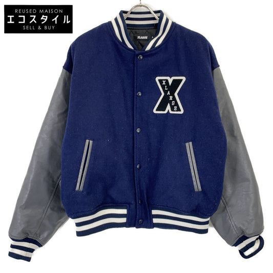 XLARGE エクストララージ 101214021004 ネイビー ウール スタジャン ジャケット