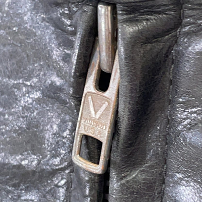 VANSON バンソン 14989 ブラック レザー シングルライダース ジャケット ジャケット
