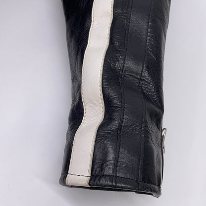 VANSON バンソン 14989 Black Leather Single Riders Jacket Jacket