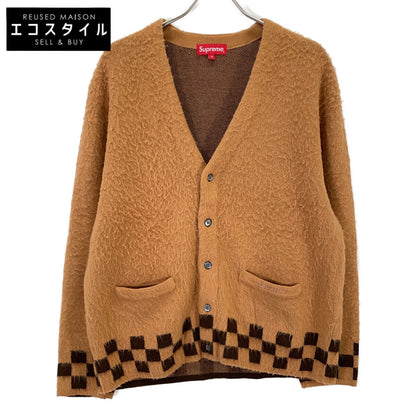 Supreme 21SS Brown Brushed Checkerboard Cardigan Top