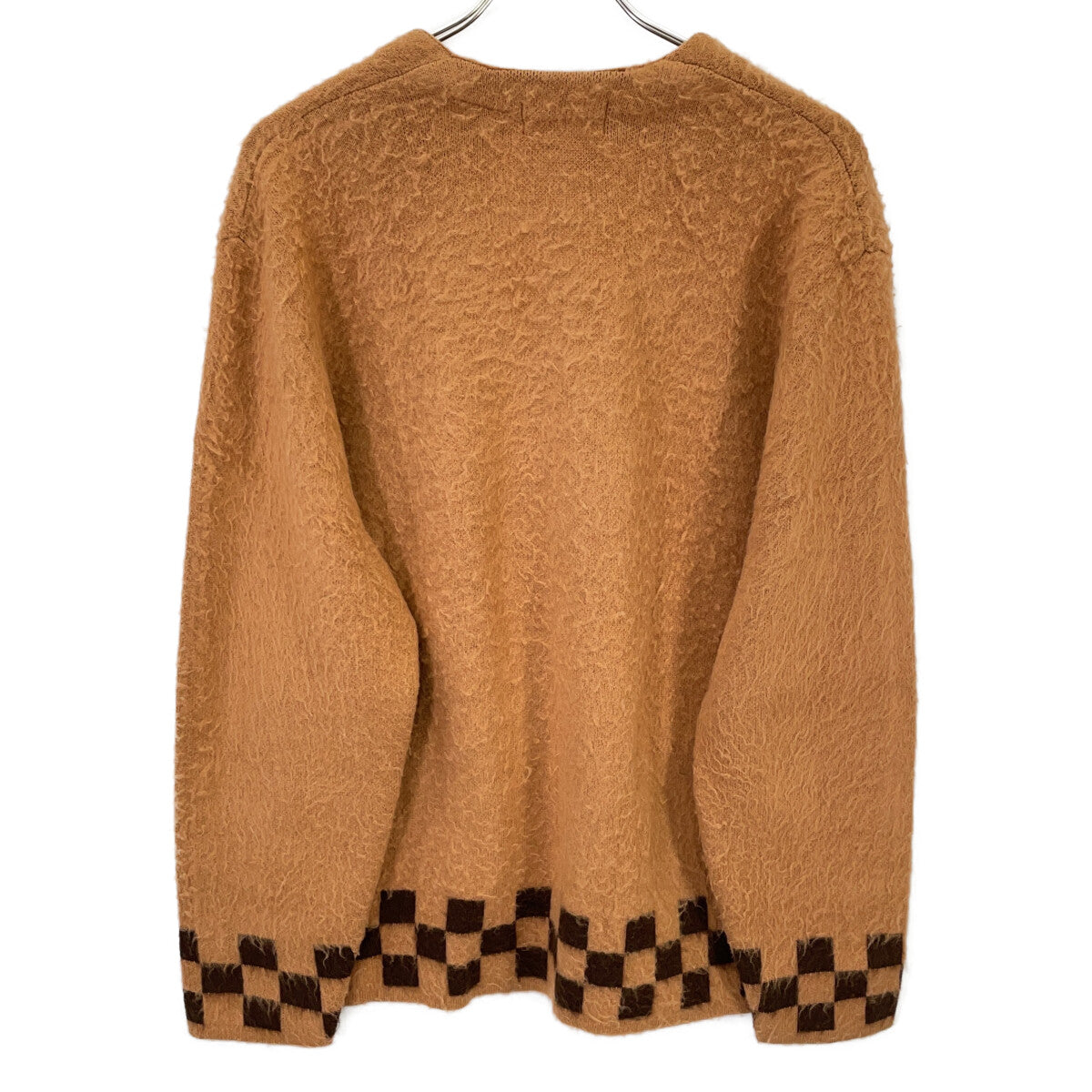 Supreme シュプリーム 21SS ブラウン brushed checkerboard cardigan トップス