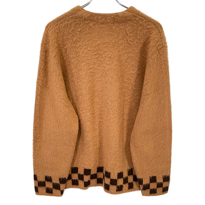 Supreme シュプリーム 21SS ブラウン brushed checkerboard cardigan トップス