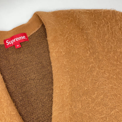 Supreme 21SS Brown Brushed Checkerboard Cardigan Top