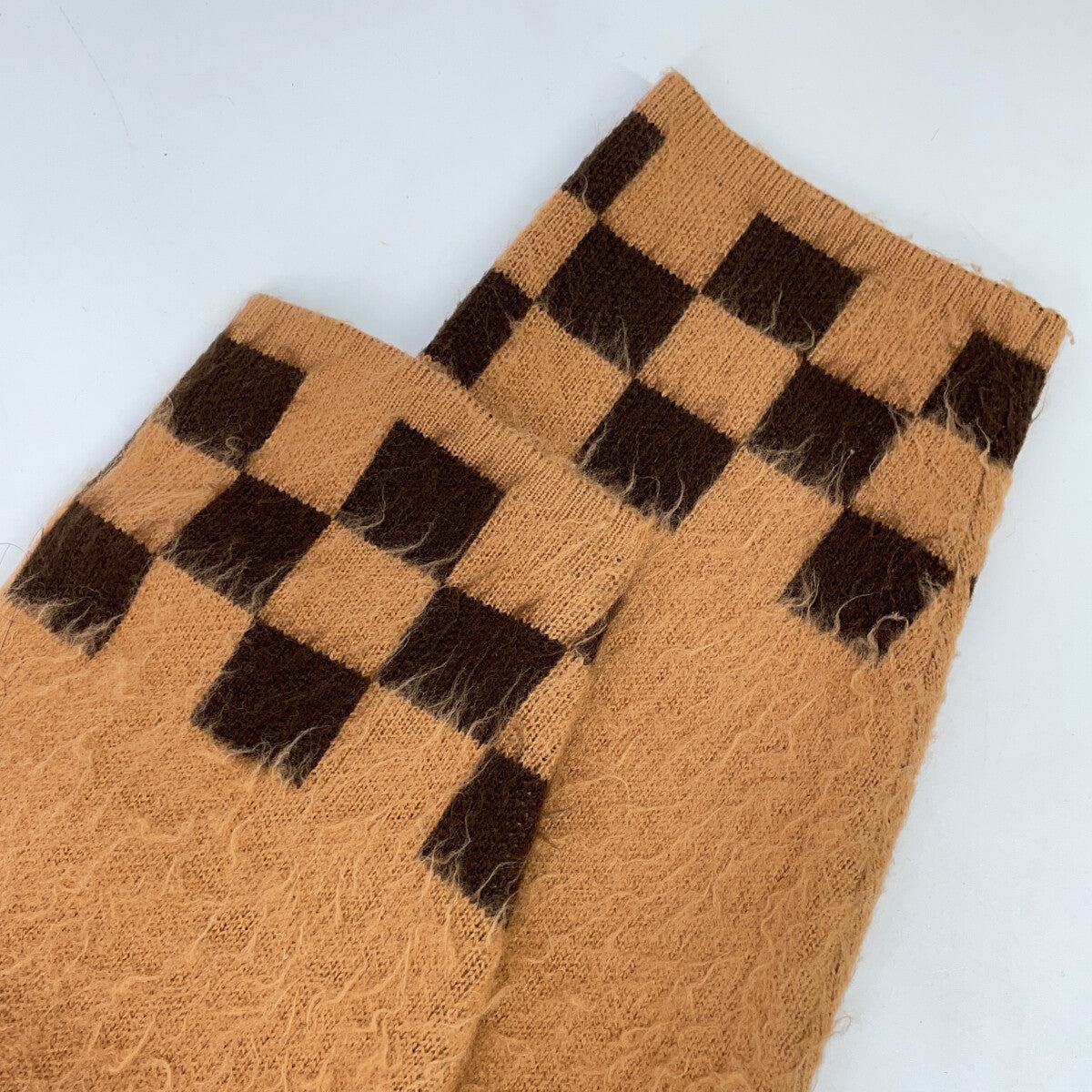 Supreme シュプリーム 21SS ブラウン brushed checkerboard cardigan トップス