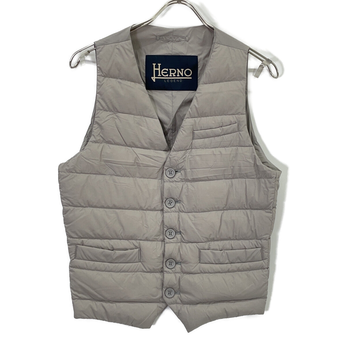 HERNO ヘルノ Pl002ULE-19288-1800 ice gray inner down gilet vest