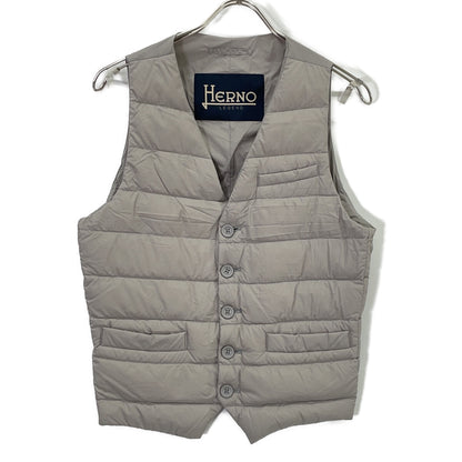 HERNO ヘルノ Pl002ULE-19288-1800 ice gray inner down gilet vest