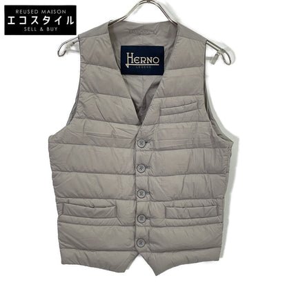 HERNO ヘルノ Pl002ULE-19288-1800 アイスグレー インナー ダウン ジレ ベスト