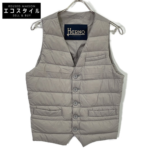 HERNO 赫尔诺 Pl002ULE-19288-1800 冰灰色 内搭 羽绒 马甲 背心 44